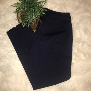 Eileen Fisher Midnight Blue Trouser Pants Cotton